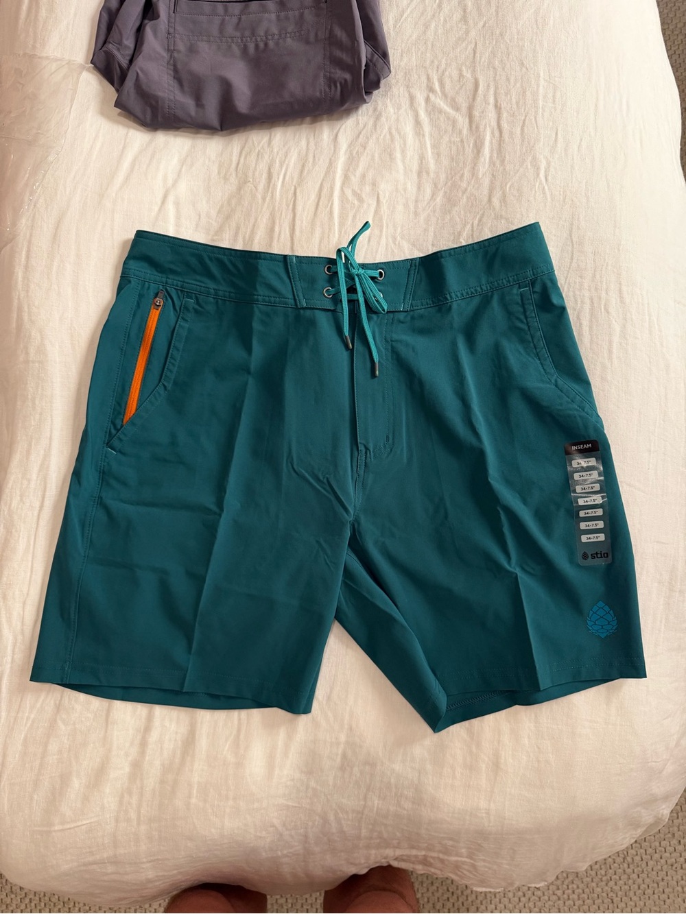 Stio Men’s CWS BOARD SHORT with Orange Zip Pocket